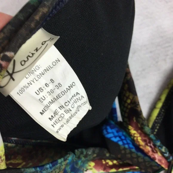 Kariza Multi-Colored Mermaid Triangle Bikini Top - Picture 3 of 3